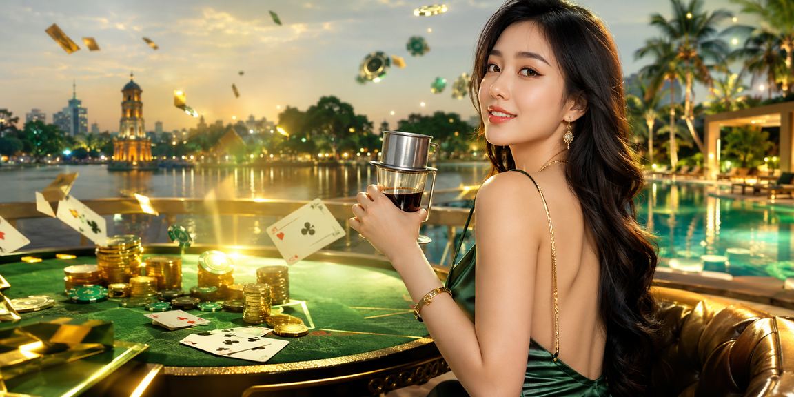 Người dùng Hà Nội chơi game bài trực tuyến bên ly cà phê
